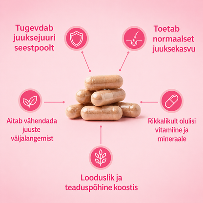 Toeta tugevamaid ja paksemaid juukseid seestpoolt