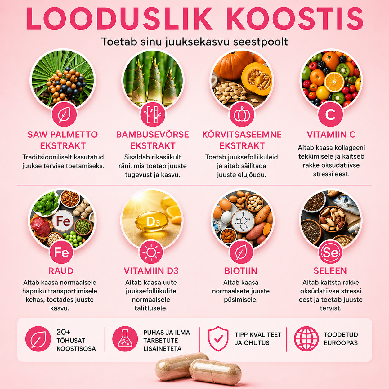 Toeta tugevamaid ja paksemaid juukseid seestpoolt